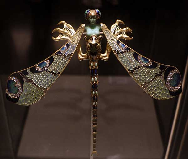 Dragonfly-woman corsage ornament