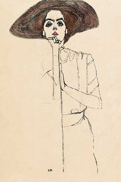 The Strong lines and the Robust Sketches of Egon Schiele | LALEROU